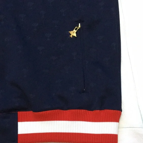 LRG Big Bustle Track Jacket Blue Green Colorblock Mens 3XL - Picture 9 of 11